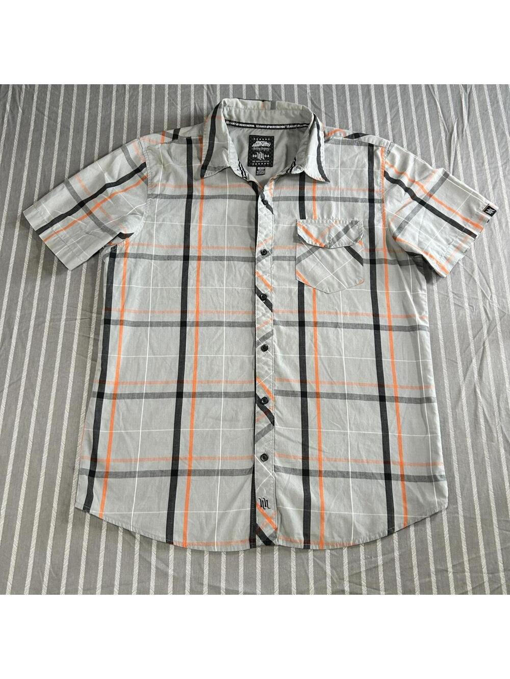 Hart and Huntington Men's Short Sleeve button up Shirt Large